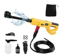 Limpiador de alta presión con batería 6 en 1, compatible con batería Dewalt de 18 V, 1000 PSI, pistola de limpieza a presión portátil para coches, ventanas, césped, jardines, piscinas, pantalones de 5