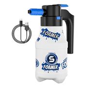 Limpiador de alta presión de cañón, pulverizador de espuma de bomba de espuma eléctrica de 1,5 litros con volumen, potente dosificador de detergente, sistema de salida de espuma ajustable, para bañar