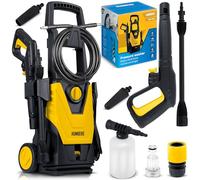 Humberg Lavadora de Alta presión - 1800 W Profesional para Coche con 230 Bares EW - Bomba de Aluminio autocebante Incluye Manguera de 6 m y Boquilla Turbo - Ideal para jardín, terraza y Coches