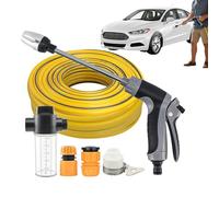 Limpiador de alta presión inalámbrico | ajustable con botella de espuma - Limpiador de alta presión portátil para coche, para jardín, terraza, patio, porche, acera, macizo de flores