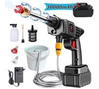 Limpiador de alta presión inalámbrico de 50bar, pistola de agua pulverizada, máquina de limpieza de agua a presión para lavado de coches, batería Makita de 21V 30000mAh Battery