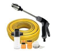 Limpiador de Alta Presión Inalámbrico - Pulverizador de Agua con Manguera De 49 Pies, Lavado De Coche Portátil, Boquilla Ajustable, Acero Inoxidable ABS | Máquina De Limpieza De Alta Presión