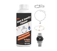 Limpiador de anillos de joyería, agente de solución de pulido ultrasónico, 100 ml, líquido de mantenimiento , fórmula de restauración de brillo metálico, producto de cuidado para el cuello