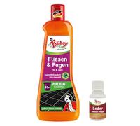 Limpiador de azulejos y juntas de POLIBOY, concentrado con oxígeno activo para baldosas y azulejos de pared, para interior y exterior, 1 x 500 ml, incluye muestra de producto, fabricado en Alemania