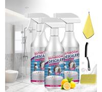 Limpiador de baño Lifesunny, descalcificador de baño, limpiador de manchas difíciles, descalcificador de baño Life Sunny, limpiador de espuma descalcificador de baño, para vidrio de baño (3)