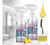 Limpiador de baño Lifesunny, descalcificador de baño, limpiador de manchas difíciles, descalcificador de baño Life Sunny, limpiador de espuma descalcificador de baño, para vidrio de baño (2)