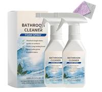Limpiador de Baño Quitaincrustaciones, Espuma Limpiadora Descalcificadora de Baños en Spray, Limpiador Quita Restos Rápido y Potente, para Azulejos, Vidrio, Inoxidable, Acero, Fregaderos (2 PCS)