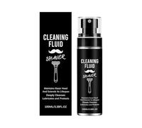 Limpiador de barba - Spray eléctrico para maquinilla de afeitar, solución de 100 ml con limpieza profunda, accesorio de aseo, cuidado personal, kit de mantenimiento para hombres, papá, padre, abuelo