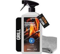 Limpiador de barbacoas y eliminador de resina de humo | 1x 700 ml en botella pulverizadora | Limpiador concentrado de hornos y barbacoas para barbacoas de gas, acero inoxidable, hierro fundido, etc.