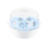 Limpiador de biberones a vapor: estuche para chupetes y portabiberones | Esterilizador reutilizable para microondas, recipiente resistente a altas temperaturas para vasos de lactancia, drenaje, higien