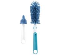 Limpiador de Biberones y Tetinas de Silicona | Cepillo Limpia Biberones 2 en 1 | Limpieza 360°, No Raya el Cristal, Apto Lavavajillas