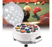Limpiador de bolas de piscina, pulidor electrónico automático, diseño 2 en 1, capacidad de 16 bolas para un mantenimiento eficaz del billar y la piscina