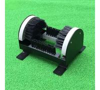 Limpiador de botas de acero inoxidable resistente con cepillos duros para eliminar barro al aire libre en entradas y jardines