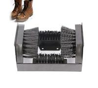 Limpiador de botas resistente, cepillo raspador de zapatos, herramienta de limpieza de barro resistente con asa, cepillo para zapatos al aire libre, removedor de barro eficaz para la entrada de la