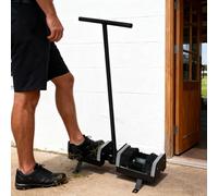 Limpiador de botas resistente con asa, removedor de barro para montar en el suelo para entrada al aire libre y jardín