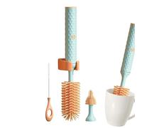 Limpiador de botellas recargable: cepillo eléctrico de silicona, cabezal de fregado impermeable, herramienta de cristalería para chupete de botella para niños | Práctico accesorio de cocina para