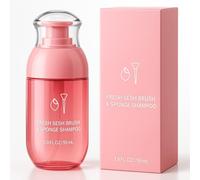 Limpiador de brochas de maquillaje, 55 ml, champú y limpiador de brochas de maquillaje, vegano, limpieza profunda y líquida para esponjas y borlas de polvo