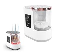 Limpiador de Brochas de Maquillaje Eléctrico con Secador, Máquina Limpiadora de Brochas Cosméticas USB Automática Portátil para Brochas de Maquillaje de Todos los Tamaños