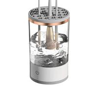 Limpiador de brochas de maquillaje eléctrico USB - Lavavajillas automático con secado rápido, limpieza profunda silenciosa para brochas de sombra de ojos, colorete, salón, diario, hogar, stu