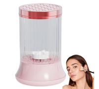 Limpiador de brochas de maquillaje, máquina limpiadora de brochas cosméticas recargable, 16,5 x 7,5 cm, herramienta de secado multifuncional, accesorios de limpieza para hombres, mujeres, componentes
