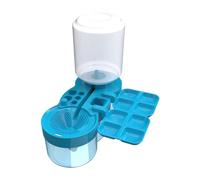 Limpiador de brochas de pintura Herramienta limpiadora de brochas de pintura de plástico con drenaje y soporte Limpiadores de de circulación de agua para acuarela acrílica Suministros de