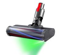 Limpiador de cabezales de motor de liberación rápida de repuesto para Dyson V7 V8 V10 V11 V12 V15 con luces LED verdes de detección de polvo, cabezal de accionamiento directo para suelos de madera