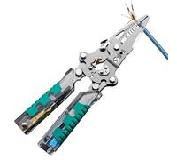 Limpiador de cables - Pinza de corte con probador de voltaje,Destornillador y pelador plegable para cableado de autoconstrucción Telecom