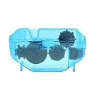 Limpiador de Cadena de Bicicleta Azul Abs para Limpieza Completa 360 Grados | Caja Transparente, Herramienta Tridimensional, Modelos de Cadena