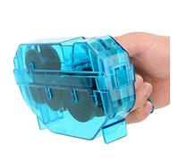 Limpiador de cadena de bicicleta, limpiador de cadena de bicicleta fácil ABS, multiángulo para reparación de cadena de bicicleta de montaña
