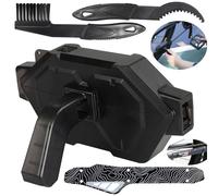 Limpiador de Cadena de Bicicleta Rapida, Cadena de Bici Herramienta de Limpieza Profesional, Chuainxin Bici Cadena Lavador con 2 Cepillo de Piñón y 1 Protector de Vaina de Bici, para Todo Bicicleta