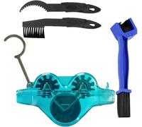 Limpiador de cadenas de bicicleta, limpiador de cadena multifuncional, adecuado para bicicletas de montaña, bicicletas de carretera, cepillo de limpieza para el tren de transmisión (1, tipo C)