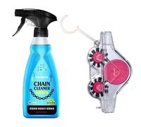 Limpiador de Cadenas - Spray para Bicicleta,Herramienta de limpieza de cadena para bici,Para hogar, taller, garaje, reparación, mantenimiento, ciclismo de carretera y montaña