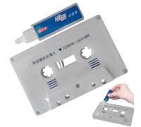 Limpiador de cassette, kit de solución de limpieza de cassette, fluido de limpieza para grabadora de casete, kit de mantenimiento en húmedo para reproductor de cassettes/boombox/cubierta/grabadora