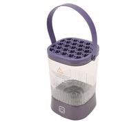 Limpiador de Cepillo de Maquillaje Automático, Limpiador de Cepillo de Maquillaje Eléctrico Inalámbrico con 2 Modos, Limpiador Resistente Al Agua para Limpieza Profunda, Máquina