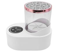 Limpiador de Cepillo de Maquillaje Eléctrico, Máquina de Lavado Automático de Cepillo Automático USB, 5 Minutos para Secador de Cepillo de Maquillaje y Alfombra de Silicona,