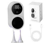 Limpiador de cepillos de Dientes, Soportes de Pared Inteligentes para cepillos de Dientes con Sensor de Apertura automática, desinfección con luz UVC Dual, Pantalla LED y Secado al Aire para 2 cepill