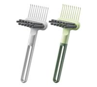 Limpiador de cepillos para el cabello - Peine de herramienta de limpieza de cepillos para el cabello 2 en 1 | Accesorio de limpieza de belleza antideslizante | Eliminación de suciedad y polvo para sal