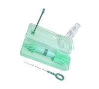 Limpiador de cepillos reutilizable para biberones con cabezal desmontable, multiusos, accesorios de alimentación, estuche organizador para biberones