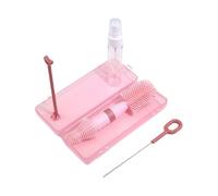 Limpiador de cepillos reutilizable para biberones con cabezal desmontable, multiusos, accesorios de alimentación, organizador de biberones, estante de drenaje