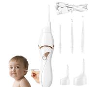 Limpiador De Cera De Oídos, Kit de Limpiador de Oídos Con Luz y 5 Puntas Suaves, Oídos Aspirador Eléctrico, Recogedor De Oídos Eléctrico De Cabeza Blanda, Limpiador De Cerumen para Adultos Y Niños
