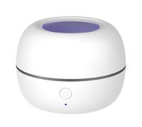 Limpiador de chupete portátil blanco UVC Light Box Limpia 3 minutos cada vez que USB C para las prótesis de pezón recargables