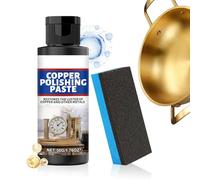 Limpiador De Cobre - 50g | Crema Para Pulir Metales | Crema Para Pulir Cobre | Limpiador Multisuperficies | Abrillantador De Latón Y Bronce Para Utensilios De Cocina, Decoración Del Hogar Y Limpieza D