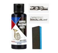 Limpiador De Cobre,Limpia y Abrillantador de Metales - Pasta Eliminadora De Óxido 50ml Sin Rasguños, Con Esponja Para Relojes Utensilios De Cocina Monedas Acero Inoxidable Y Aluminio