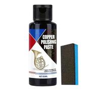 Limpiador De Cobre, Limpiador y Abrillantador para Bronce, Pasta Sin Rayar 50ml Con Esponja Para Reloj Cubiertos Cromado Acero Inoxidable Instrumentos Musicales