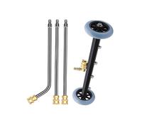 Limpiador De Coche Bajo Cuerpo - Escoba A Presión De 16 Pulgadas, Potente Pulverizador Subcarriaje, Marco De Acero Robusto, Diseño Compacto Con Mango Fácil | Arandela Eficaz Para El Vehículo