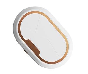 Limpiador de contacto ultrasónico - 3 ajustes de temporizador para lavadora | con espejo higienizante recargable - para hombres, estudiantes, escuela, casa, viaje, lugar de trabajo
