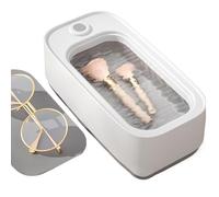 Limpiador de cristales ultrasónico, vibración de alta frecuencia, lavadora compacta, base antideslizante, diseño portátil | Limpiador de anillos de joyería para el mantenimiento de gafas, lavado de