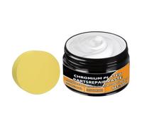 Limpiador de cromo - Crema de eliminación de oxidación de 50 g, con esponja para reparación de arañazos de coche, para barco, automóvil, camión, SUV, RV, manija de puerta, parachoques, remolques