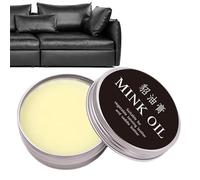 Limpiador de cuero, acondicionador de cuero | aceite de visón | jabón de sillín, bálsamo recolorante de cuero natural, crema para el cuidado del cuero para botas, bolsos, asientos de coche, botas (1