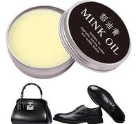 Limpiador de cuero, acondicionador de cuero | aceite de visón | jabón de sillín, bálsamo recolorante de cuero natural, crema para el cuidado del cuero para botas, bolsos, asientos de coche, botas (1